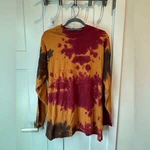 We The Free Be Free Tie-Dyed Long-Sleeve T-Shirt (S)